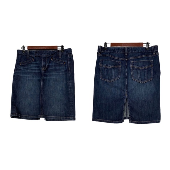 Gap Jeans Limited Edition Women’s Jean Skirt Dark Wash Blue - Picture 14 of 16